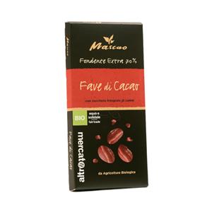 Tavoletta Cioccolato Fondente Con Fave di Cacao BIO - Mascao - 100 gr