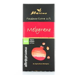 Tavoletta Cioccolato Fondente Al Melograno BIO - Mascao - 100 gr
