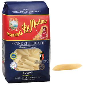 Pasta Di Martino - Pasta Corta - Penne Ziti Rigate N° 140 - Pacco da 500 g