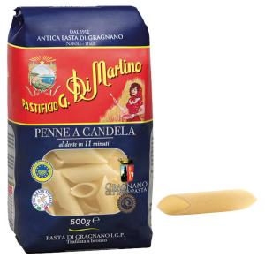 Pasta Di Martino - Pasta Corta - Penne a Candela N° 136 - Pacco da 500 g