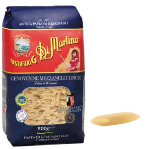 Pasta Di Martino - Pasta Corta - Genovesine Mezzani Rigate N° 148 - Pacco da 500 g
