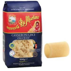 Pasta Di Martino - Pasta Corta - Canneroni Lisci  - Pacco da 500 g