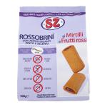 Biscotti Rossobrini - Senza Zucchero - 250 g - Ai Mirtilli e Frutti Rossi