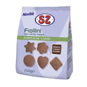 Frollini con Cacao Magro - Senza Zucchero - 250 g - Vegan