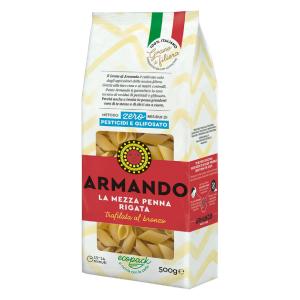 Pasta Armando - Il Grano di Armando - La Mezza Penna Rigata - Pacco da 500 gr